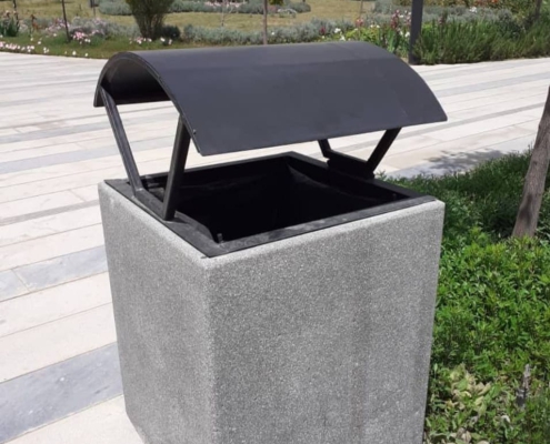 سطل زباله بتنی