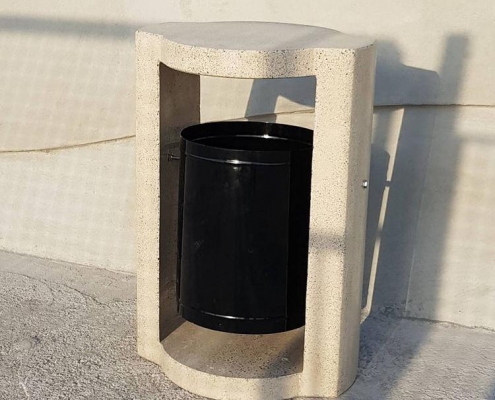 سطل زباله بتنی