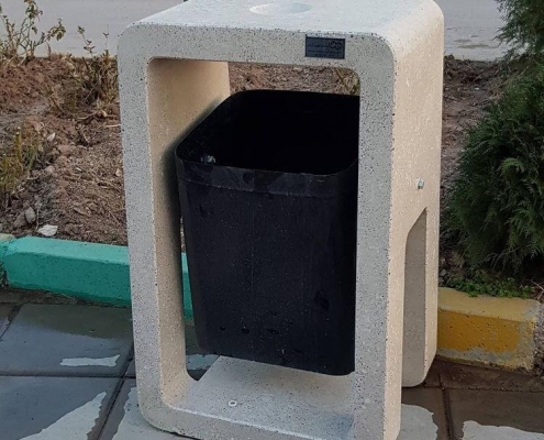 سطل زباله بتنی